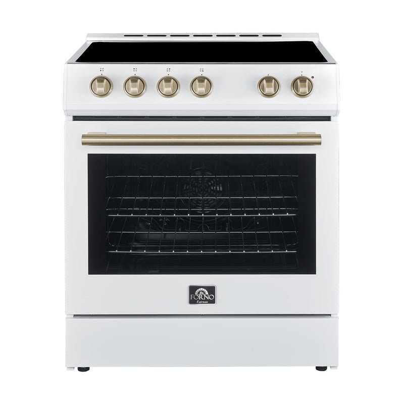 FORNO Espresso Leonardo Electric Range 76.2cm 141.6L White FFSEL6012-30WHT