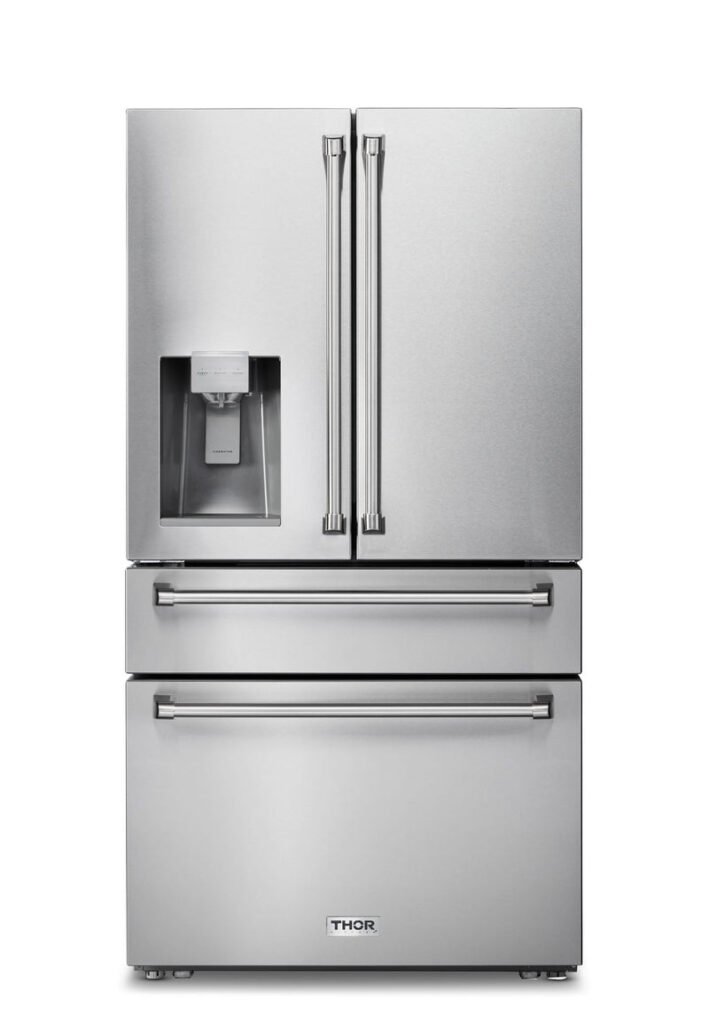 THOR Kitchen French Door Refrigerator 91cm 623L Stainless Steel TRF3601FD